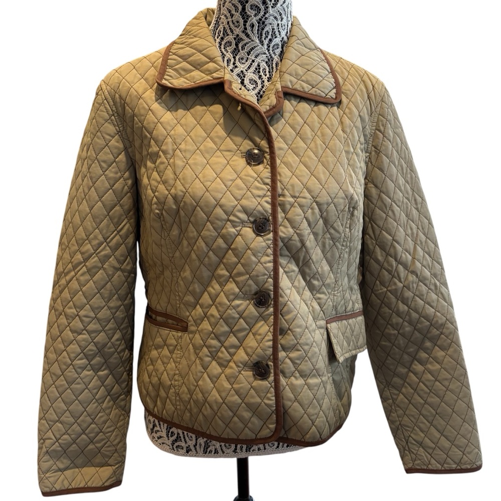 Classic Quilted Tan Jacket